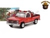 Cochesdemetal.es 1984 Chevrolet C20 Custom Deluxe Anti Incendios "Smokey Bear Series 1" 1:64 Greenlight 38020E