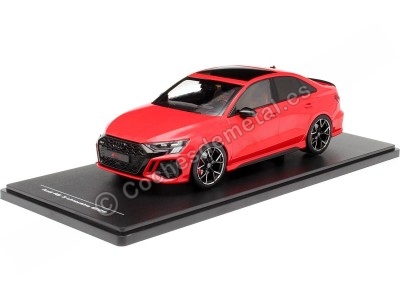 Cochesdemetal.es 2022 Audi RS3 (8Y) Limousine Rojo 1:18 IXO Models SPMW18002/MCG18451