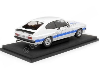 Cochesdemetal.es 1975 Ford Capri MK2 X-Pack Blanco/Azul 1:18 MC Group 18347 2