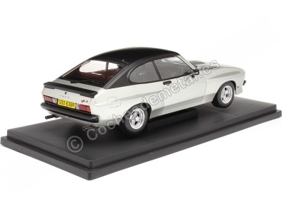 Cochesdemetal.es 1975 Ford Capri MK2 X-Pack RHD Plateado/Negro 1:18 MC Group 18349 2