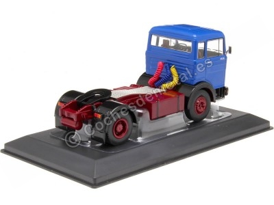 Cochesdemetal.es 1970 Cabeza Tractora Mercedes-Benz LPS 1632 Azul/Rojo 1:43 IXO Models TR175.22 2