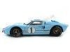 1966 Ford GT40 Mark II Nº1 Miles/Hulme 24h LeMans Azul 1:18 Shelby Collectibles 411 Cochesdemetal 8 - Coches de Metal 