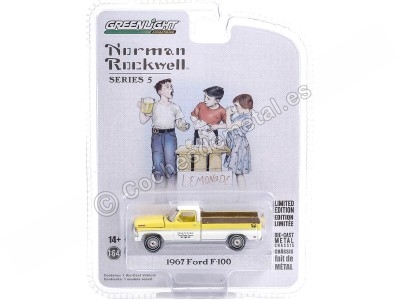 Cochesdemetal.es 1967 Ford F-100 "Norman Rockwell Series 5" 1:64 Greenlight 54080C 2