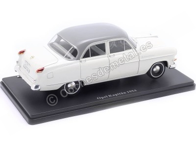 Cochesdemetal.es 1954 Opel Kapitän "Opel Collection" Blanco/Gris 1:24 Editorial Salvat G1648011 2