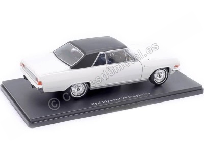 Cochesdemetal.es 1965 Opel Diplomat V8 Coupe "Opel Collection" Blanco/Negro 1:24 Editorial Salvat G1648005 2