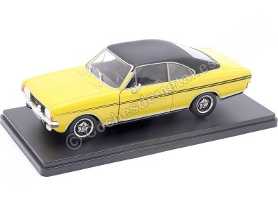 Cochesdemetal.es 1970 Opel Commodore A GS/E Coupe "Opel Collection" Amarillo/Negro 1:24 Editorial Salvat G1648004