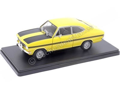 Cochesdemetal.es 1970 Opel Kadett B Rally Coupe "Opel Collection" Amarillo/Negro 1:24 Editorial Salvat G1648006