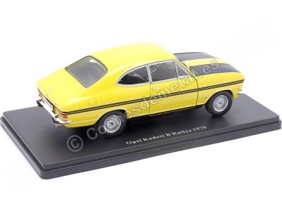 Cochesdemetal.es 1970 Opel Kadett B Rally Coupe "Opel Collection" Amarillo/Negro 1:24 Editorial Salvat G1648006 2