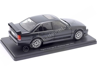 Cochesdemetal.es 1991 Opel Omega Evolution 500 "Opel Collection" Negro Metalizado 1:24 Editorial Salvat G1648007 2