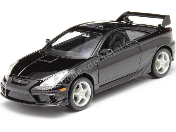 Cochesdemetal.es 2004 Toyota Celica GT-S Coupé Negro 1:24 Maisto 31237