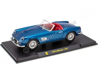Cochesdemetal.es 1957 Ferrari 250 California Azul Metalizado 1:24 Editorial Salvat AB24F009