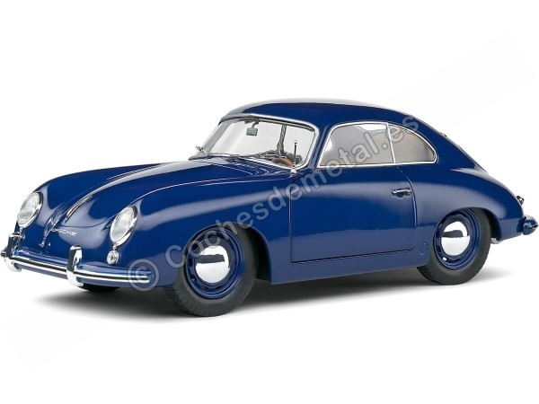 Cochesdemetal.es 1953 Porsche 356 Pre-A Coupe Azul Petroleo 1:18 Solido S1802808