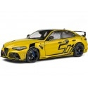 Cochesdemetal.es 2022 Alfa Romeo GTAm 501 Nagemaakt Amarillo Metalizado Decorado 1:18 Solido S1806905