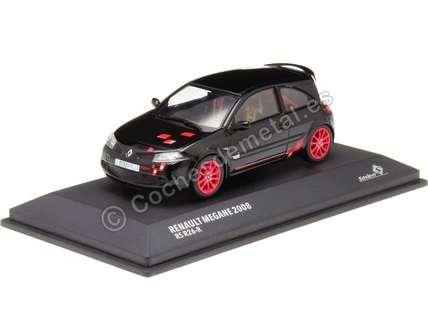 Cochesdemetal.es 2008 Renault Megane RS R26-R Negro Metalizado/Negro 1:43 Solido S4310206