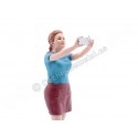 Cochesdemetal.es Figure de Resina "Figurantes - Chica Selfie" 1:18 American Diorama 18702