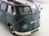 Cochesdemetal.es 1958 Volkswagen VW T1 Minibus Car Transporter Azul + 2X F-125 Spider Verde/Rojo 1:18 Schuco 0278