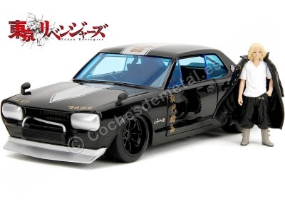 Cochesdemetal.es 1971 Nissan Skyline GT-R "Mike, Tokyo Revengers" Negro Decorado1:24 Jada Toys 34698 253255064