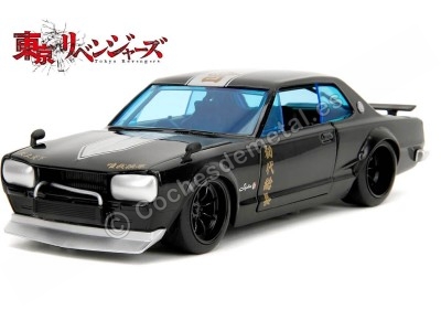 Cochesdemetal.es 1971 Nissan Skyline GT-R "Mike, Tokyo Revengers" Negro Decorado1:24 Jada Toys 34698 253255064 2