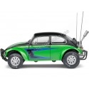 Cochesdemetal.es 1976 Volkswagen VW Beetle Escarabajo "Baja Bug" Verde/Negro Decorado 1:18 Solido S1809603