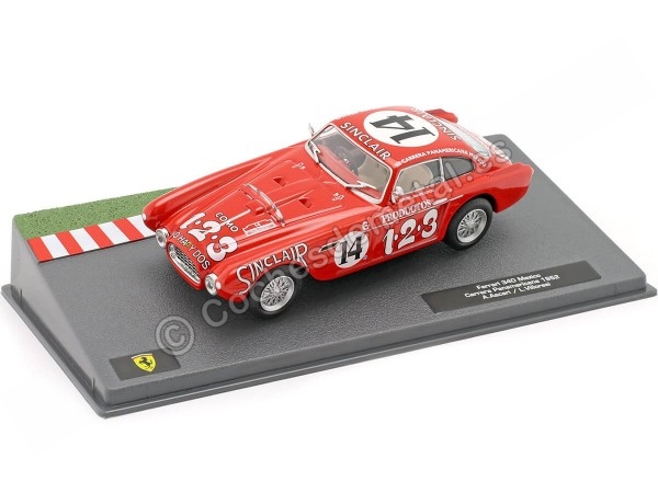 Cochesdemetal.es 1952 Ferrari 340 Mexico Nº14 Ascari/Scotuzzi Carrera Panamericana 1:43 Editorial Salvat ABFRT015