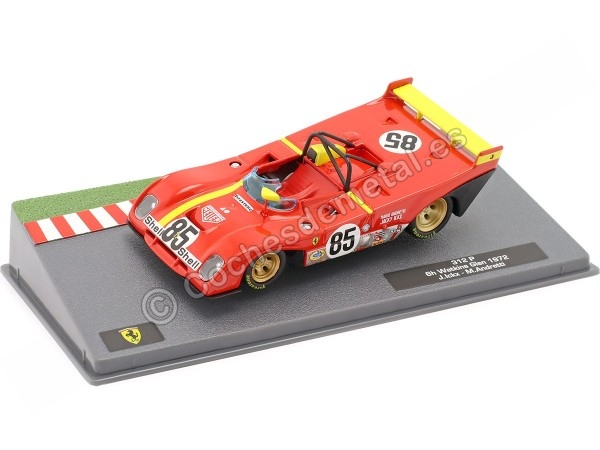 Cochesdemetal.es 1972 Ferrari 312 PB Nº85 Ickx/Andretti Ganador de las 6h Watkins Glen 1:43 Editorial Salvat ABFRT002