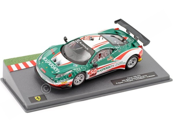 Cochesdemetal.es 2015 Ferrari 458 GT3 Nº50 Aguas/Ragazzi/Kondakov/Moiseev 24h Spa 1:43 Editorial Salvat ABFRT012