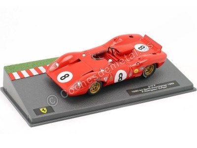 Cochesdemetal.es 1969 Ferrari 312 P Nº8 Rodriguez/Piper 1000 Km. Spa 1:43 Editorial Salvat ABFRT021