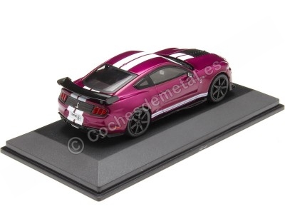 Cochesdemetal.es 2020 Ford Shelby Mustang GT500 Fast Track Púrpura Caramelo/Blanco 1:43 Solido S4311510 2