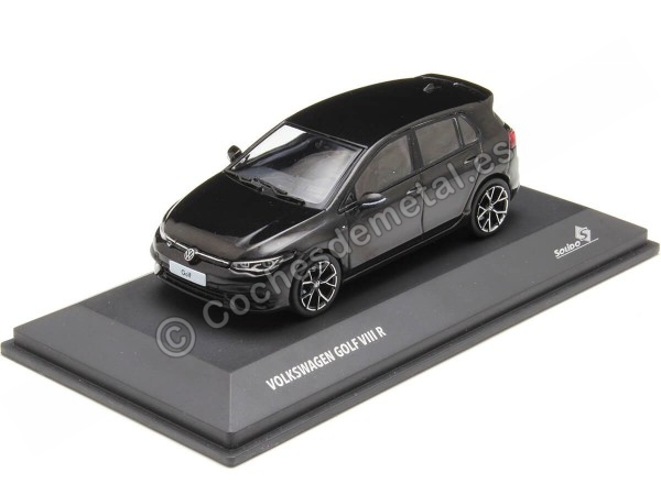 Cochesdemetal.es 2022 Volkswagen VW Golf VIII R 2.0 TSi Negro Perla 1:43 Solido S4311803