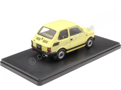 Cochesdemetal.es 1985 Fiat 126P Amarillo Claro 1:24 WhiteBox 124217 2