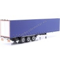 Cochesdemetal.es 2021 Trailer Semirremolque de Lona Azul 1:24 Solido S2400504