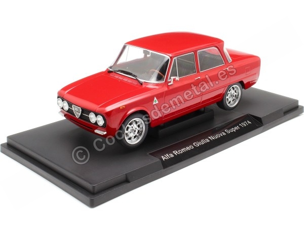 Cochesdemetal.es 1974 Alfa Romeo Giulia Nuova Super 1600 Rojo 1:18 MC Group 18333