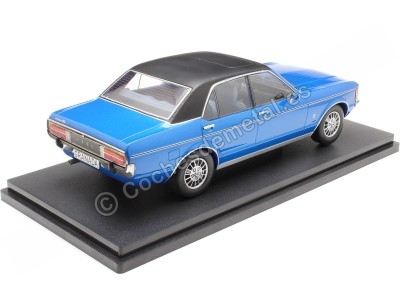 Cochesdemetal.es 1975 Ford Granada GL MKI Azul Metalizado/Negro 1:18 MC Group 18394 2