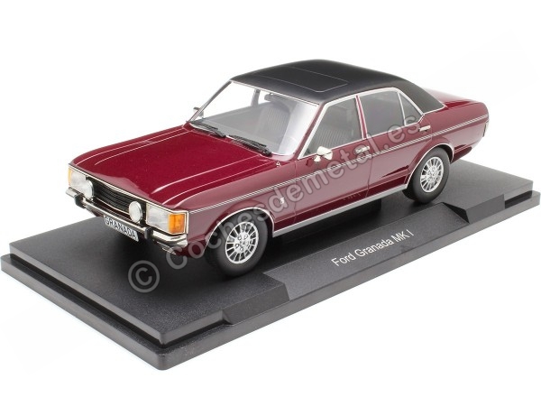 Cochesdemetal.es 1975 Ford Granada GLS MKI Granate Metalizado/Negro 1:18 MC Group 18393