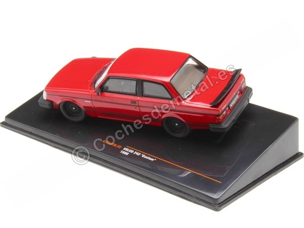 Cochesdetal.es 1980 Volvo 242 Turbo Custom Rojo 1:43 Modèles IXO CLC549N.22