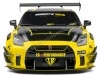 Cochesdemetal.es 2020 Nissan GT-R (R35) Liberty Walk Kit Type 2 Amarillo / Negro 1:18 Solino S1805809