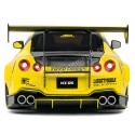 Cochesdemetal.es 2020 Nissan GT-R (R35) Liberty Walk Kit Type 2 Amarillo / Negro 1:18 Solino S1805809