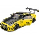 Cochesdemetal.es 2020 Nissan GT-R (R35) Liberty Walk Kit Type 2 Amarillo / Negro 1:18 Solino S1805809