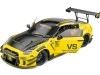 Cochesdemetal.es 2020 Nissan GT-R (R35) Liberty Walk Kit Type 2 Amarillo / Negro 1:18 Solino S1805809