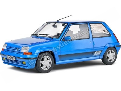 Cochesdemetal.es 1989 Renault 5 R5 GT Turbo MK2 Azul Luminoso 1:18 Solido S1810003