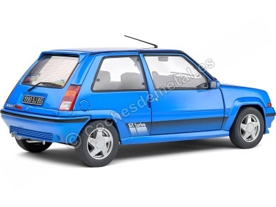 Cochesdemetal.es 1989 Renault 5 R5 GT Turbo MK2 Azul Luminoso 1:18 Solido S1810003 2