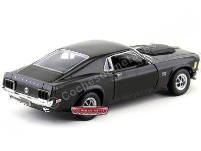 Cochesdemetal.es 1970 Ford Mustang Boss 429 Negro Cuervo 1:18 Motor Max 73154 2