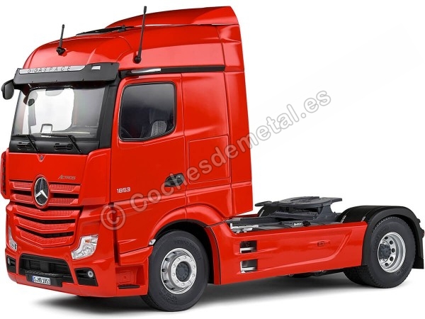 Cochesdemetal.es 2019 Cabeza Tractora Mercedes-Benz Actros Rojo Lava 1:24 Solido S2400201