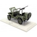 Cochesdemetal.es 1944 Jeep Armada Americana "Día-D Batalla de Normandía" Verde Militar 1:18 Norev 189016