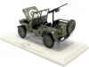 Cochesdemetal.es 1944 Jeep Armada Americana "Día-D Batalla de Normandía" Verde Militar 1:18 Norev 189016