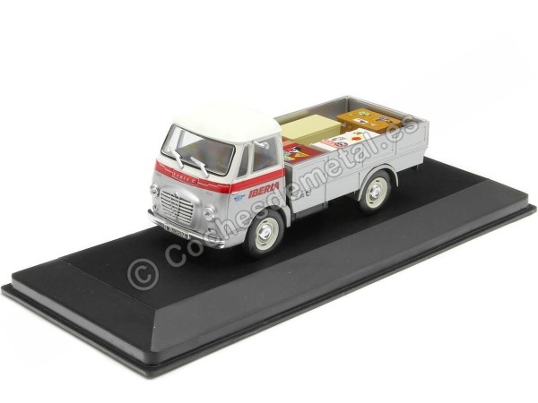 Cochesdemetal.es 1965 Fadisa Romeo Pick-Up "Iberia Nº2" Blanco/Rojo/Gris 1:43 Salvat PUB002