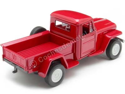 Cochesdemetal.es 1947 Jeep Willys Pickup Rojo 1:24 Welly 24116 2