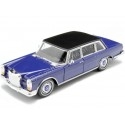 Cochesdemetal.es 1963 Mercedes-Benz 600 (W100) Azul/Negro 1:24 Welly 24121