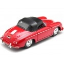 Cochesdemetal.es 1956 Porsche 356A Speedster 1600 Super Convertible Rojo 1:24 Welly 24106