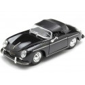 Cochesdemetal.es 1956 Porsche 356A Speedster 1600 Super Convertible Negro 1:24 Welly 24106